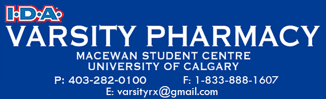 Varsity Pharmacy Macewan Student Centre 403 282 0100